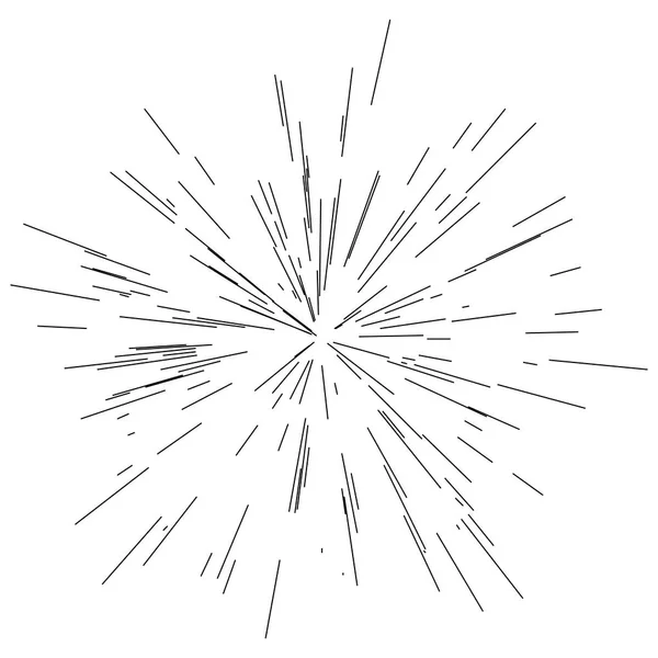 Радіальні / випромінювальні лінії спалах, вибух, ефект вибуху — стоковий вектор
