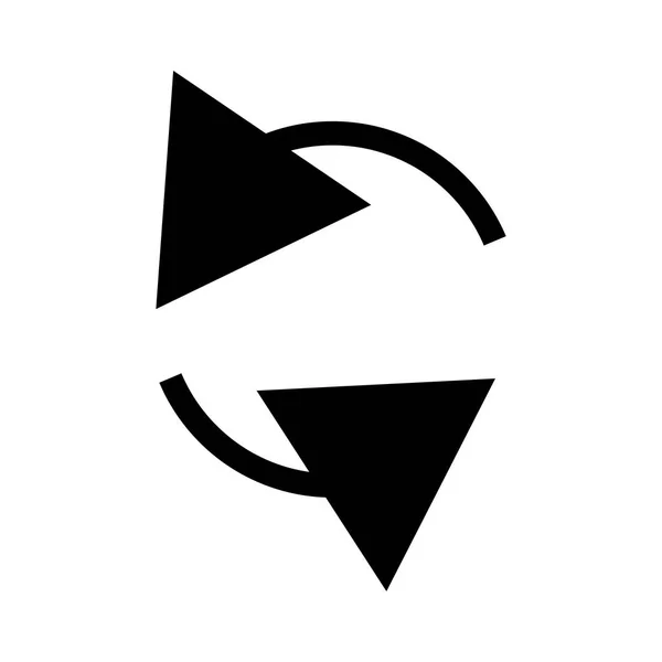 Circular, flecha circular izquierda. Icono de flecha radial, símbolo. Contador — Vector de stock