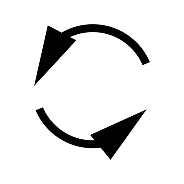 Kreisförmig, Kreispfeil links. radiales Pfeil-Symbol, Symbol. Gegenleistung — Stockvektor
