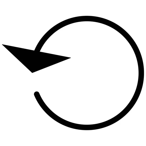 Circular, circle arrow left. Radial arrow icon, symbol. Counterc — Stock Vector