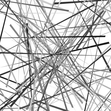 Rastgele kaotik çizgiler düzensiz geometrik desen, doku Abstra