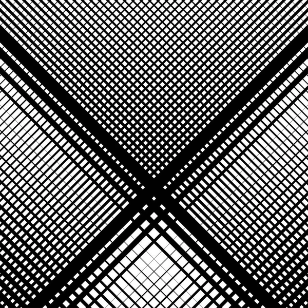 Matrix, grid, mesh pattern of intersecting irregular, dynamic li — Stock Vector