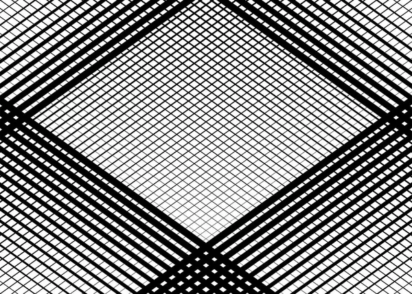 Matriz, rejilla, patrón de malla de intersección irregular, dinámica li — Archivo Imágenes Vectoriales