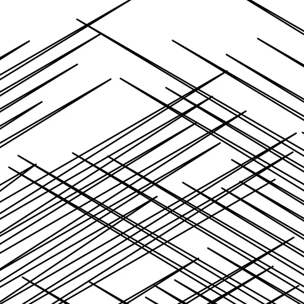 Rejilla, patrón de malla, textura con líneas dinámicas e irregulares. Interlocutores — Vector de stock