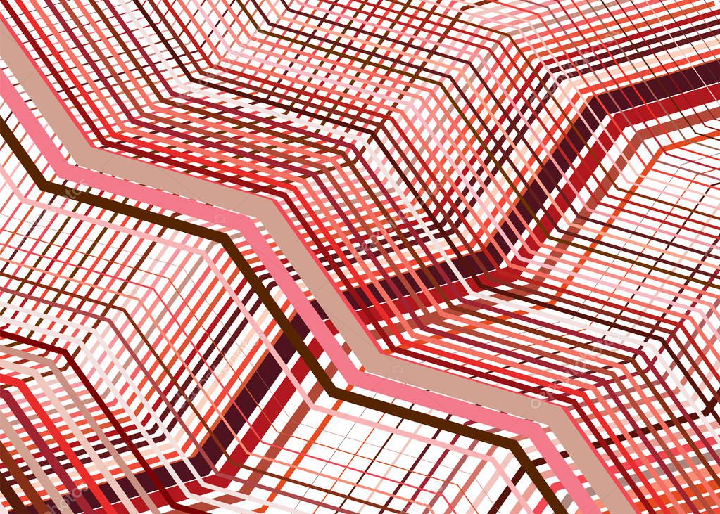 Wavy, waving texture, pattern. Grid, mesh of lines, stripes with
