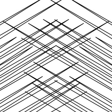 Izgara, kafes deseni, dinamik, düzensiz çizgilerle doku. ınter