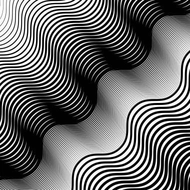 Doku, dalgalı desen, sallanan ızgara, çizgilerin örgü. Billowy,