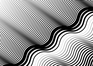 Doku, dalgalı desen, sallanan ızgara, çizgilerin örgü. Billowy,