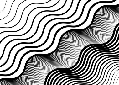 Doku, dalgalı desen, sallanan ızgara, çizgilerin örgü. Billowy,