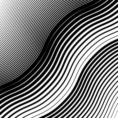 Dalgalı, paralel düzensiz çizgilerin ızgarasal. Billowy, undulati