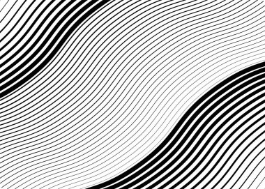 Dalgalı, paralel düzensiz çizgilerin ızgarasal. Billowy, undulati