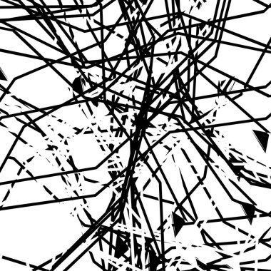 Deformasyon, rasgele çizgiler üzerinde bozulma etkisi ile soyut sanat