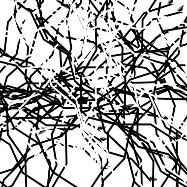 Deformasyon, rasgele çizgiler üzerinde bozulma etkisi ile soyut sanat