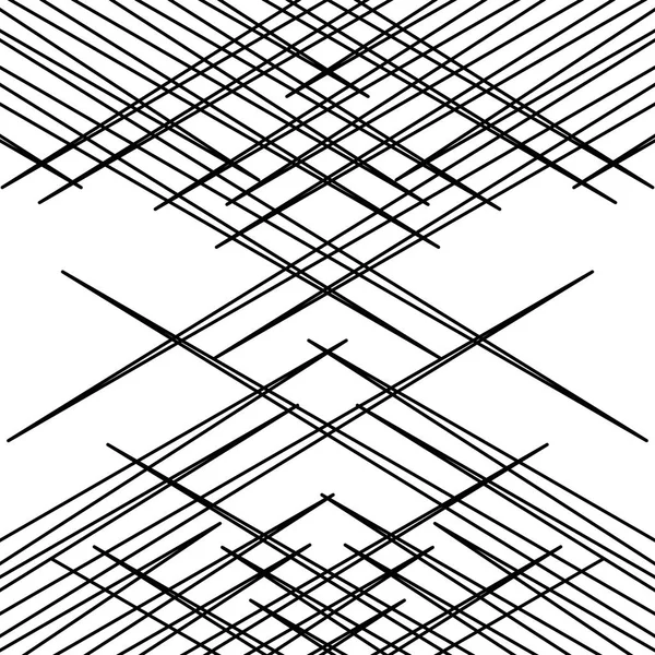 Gitter, Maschenmuster, Textur mit dynamischen, unregelmäßigen Linien. inter — Stockvektor