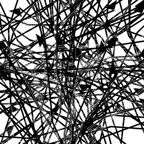 Rasgele çizgiler soyut siyah beyaz doku, soyut sanat, abs