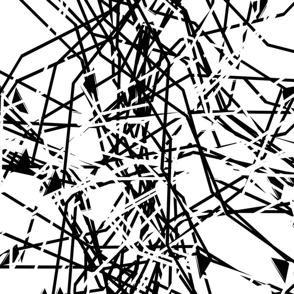 Seni abstrak dengan deformasi, efek distorsi pada garis acak - Stok Vektor