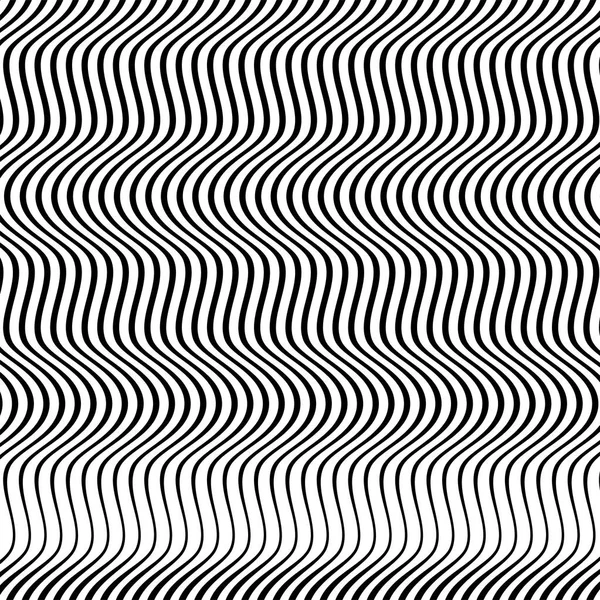 Líneas verticales onduladas, onduladas, en zigzag. Rayas paralelas irregulares , — Vector de stock