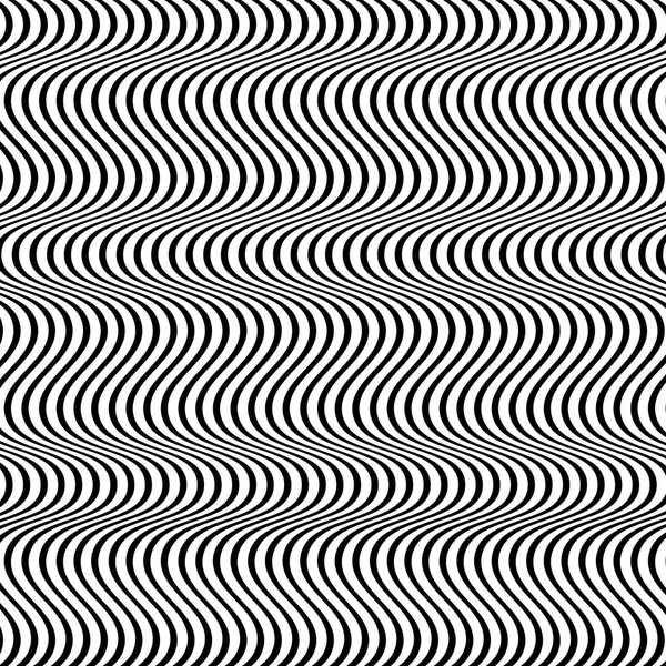 Ondulation verticale, ondulée, lignes en zigzag. Rayures parallèles irrégulières , — Image vectorielle