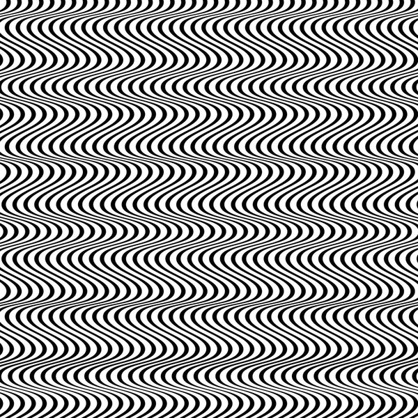 Líneas verticales onduladas, onduladas, en zigzag. Rayas paralelas irregulares , — Vector de stock