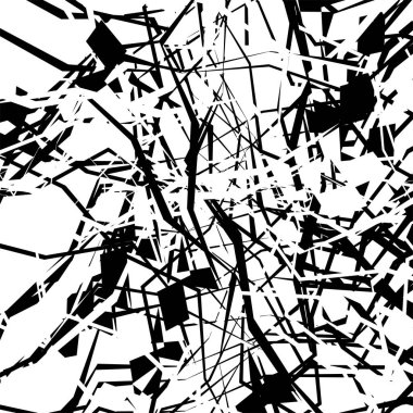 Rasgele çizgiler soyut siyah beyaz doku, soyut sanat, abs
