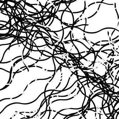 Deformasyon, rasgele çizgiler üzerinde bozulma etkisi ile soyut sanat