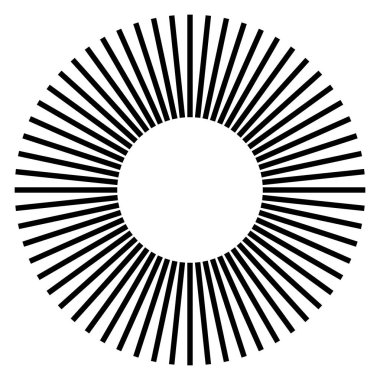 Radikal - yayılan çizgiler element patlaması Dairesel, eşmerkezli çizgi