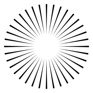 Radikal - yayılan çizgiler element patlaması Dairesel, eşmerkezli çizgi