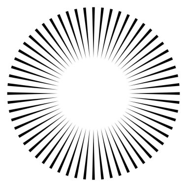 Radikal - yayılan çizgiler element patlaması Dairesel, eşmerkezli çizgi