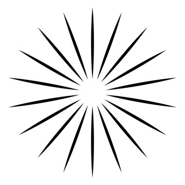 Radikal - yayılan çizgiler element patlaması Dairesel, eşmerkezli çizgi