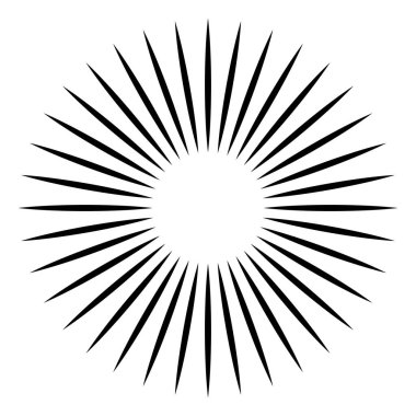 Radikal - yayılan çizgiler element patlaması Dairesel, eşmerkezli çizgi