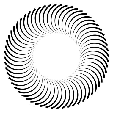 Radikal - yayılan çizgiler element patlaması Dairesel, eşmerkezli çizgi