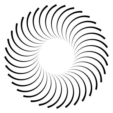 Radikal - yayılan çizgiler element patlaması Dairesel, eşmerkezli çizgi
