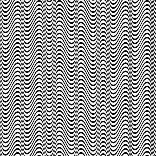 Líneas onduladas, onduladas y zigzagueantes. Rayas paralelas irregulares, líneas wi — Archivo Imágenes Vectoriales