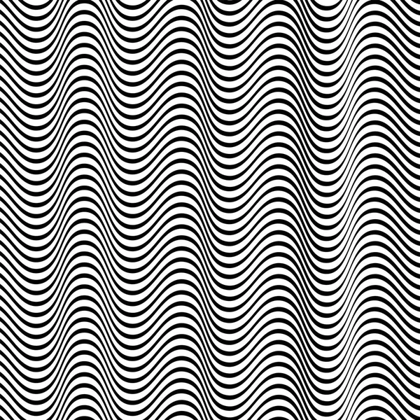 Courant, ondulé, zigzag lignes. Bandes parallèles irrégulières, lignes wi — Image vectorielle