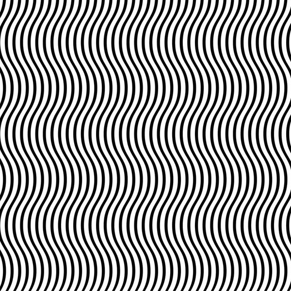 Ondulation verticale, ondulée, lignes en zigzag. Rayures parallèles irrégulières , — Image vectorielle