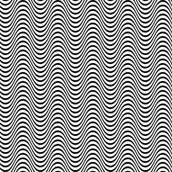 Courant, ondulé, zigzag lignes. Bandes parallèles irrégulières, lignes wi — Image vectorielle