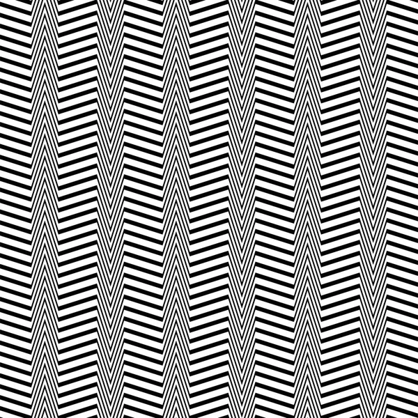 Waving, wavy, zigzag lines. Irregular parallel stripes, lines wi — Stock Vector