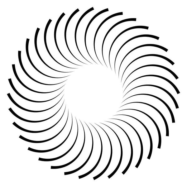 Radial - Strahlungslinien platzen Element kreisförmige, konzentrische Linie — Stockvektor