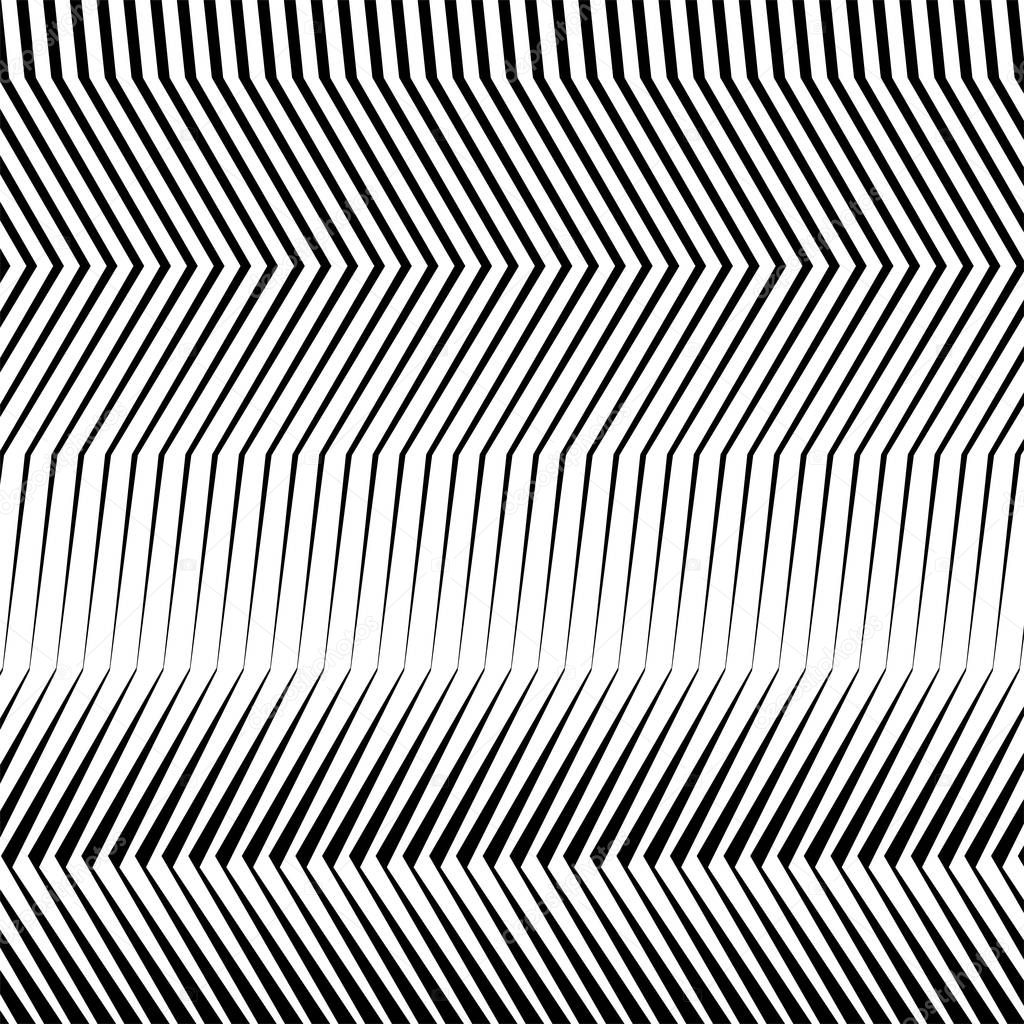 Vertical waving, wavy, zigzag lines. Irregular parallel stripes,