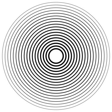 Eşmerkezli, dairesel desen. Yayılan spiral. Girdap çizgisi