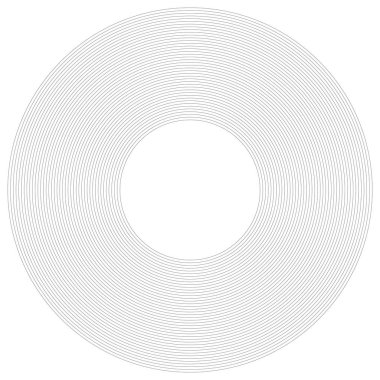 Radyal daireler tasarım elementi. Çember çizgilerini birleştir. Tekrarlanıyor,