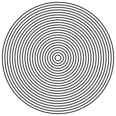 Radyal daireler tasarım elementi. Çember çizgilerini birleştir. Tekrarlanıyor,