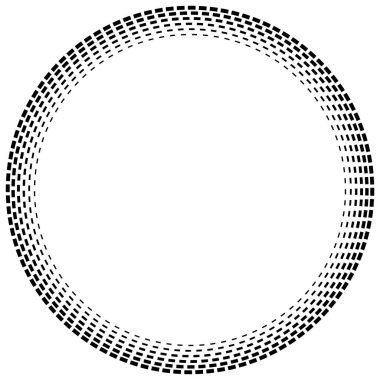 Radikal çizgili daireler. Ga ile dairesel, konsantre öge