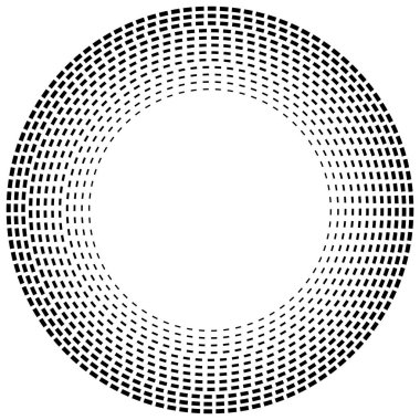 Radikal çizgili daireler. Ga ile dairesel, konsantre öge