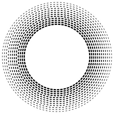 Radikal çizgili daireler. Ga ile dairesel, konsantre öge