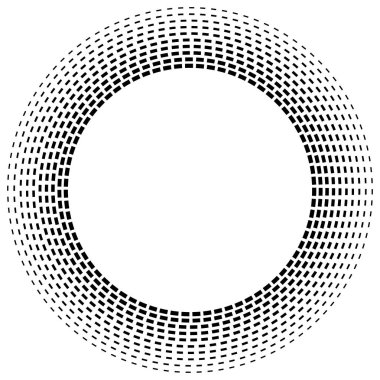 Radikal çizgili daireler. Ga ile dairesel, konsantre öge