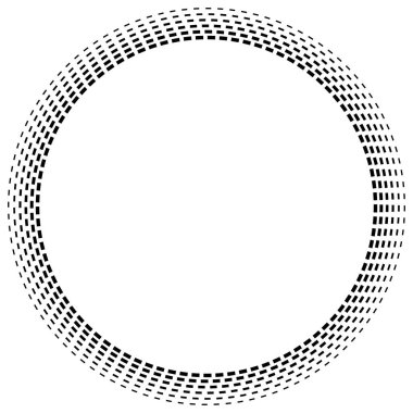 Radikal çizgili daireler. Ga ile dairesel, konsantre öge