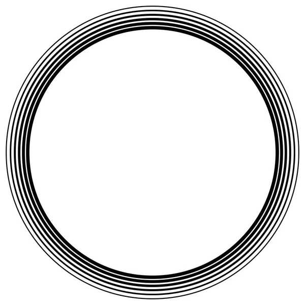 Padrão de círculo concêntrico e radial. Espiral radiante. Linha de vórtice —  Vetores de Stock