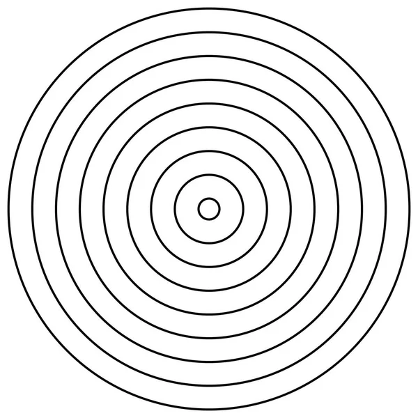 Elemento de diseño de círculos radiales. Convierte líneas de círculo. Repetir , — Archivo Imágenes Vectoriales