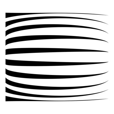 Küresel, dairesel çarpıtma deseni. Kıvrımlı çıkıntı, 